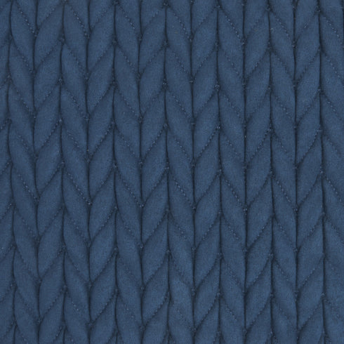 Blue Chunky Braid Throw Pillow
